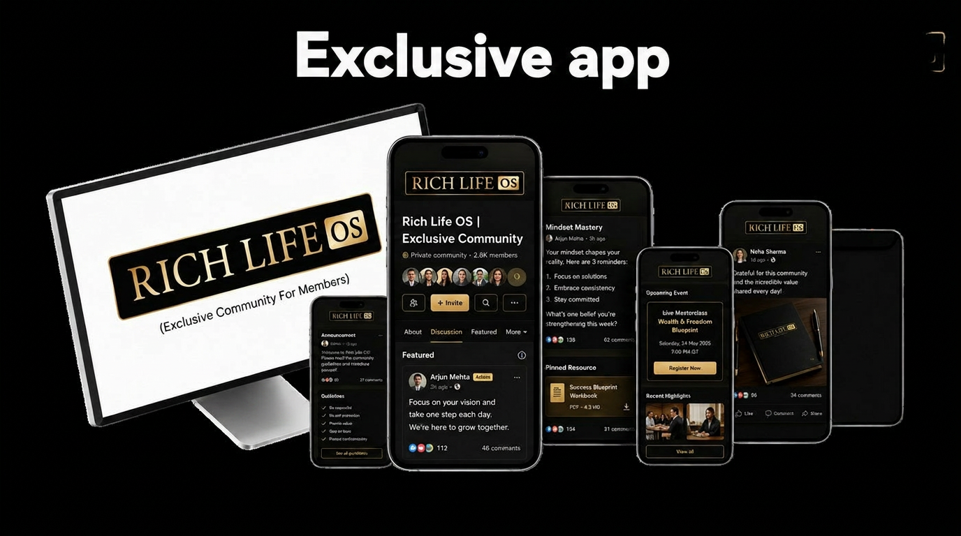 Rich Life OS exclusive community app